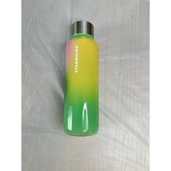 Starbucks Spring 2023 Radiant Rainbow Ombre Glass Water Bottle 20 oz - Picture 1 of 8